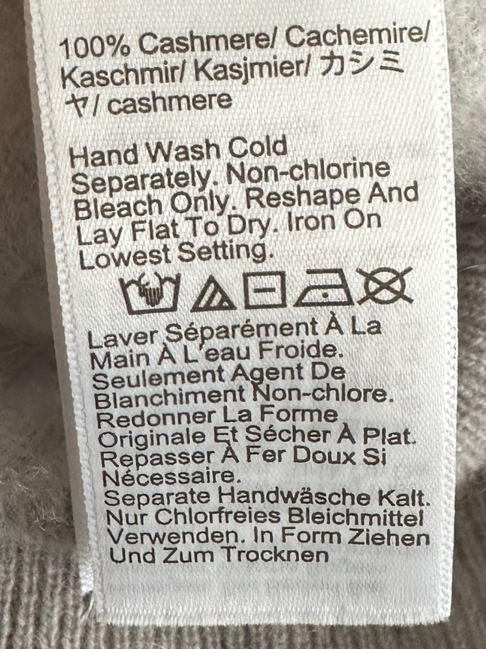 J. Crew Cashmere Shrunken Sweater Tee Heather Gray Med Neutral Minimalist Soft - Picture 9 of 11